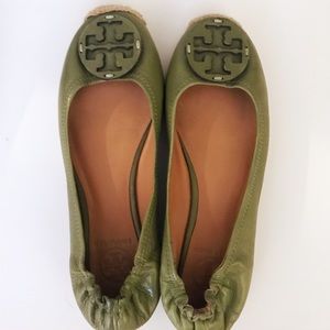 Tory Burch Espadrilles Leather Reva Flat Shoes